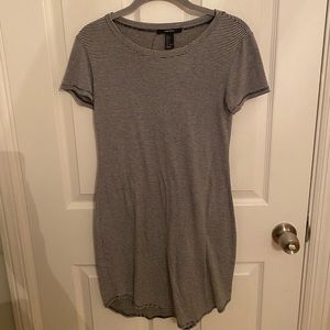 Black and white midi dress